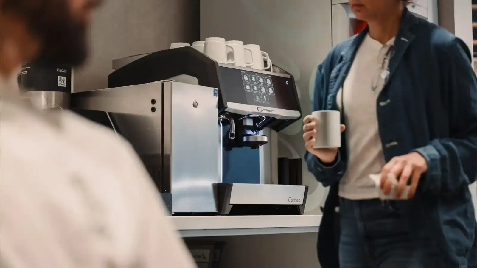 A clean, well-maintained machine producing perfect results in a busy Ontario cafe